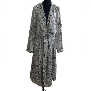 COPY - Express / Snakeskin Satin Trench Coat
